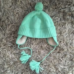 J. Crew Trapper Aviator Beanie Winter Hat Mint